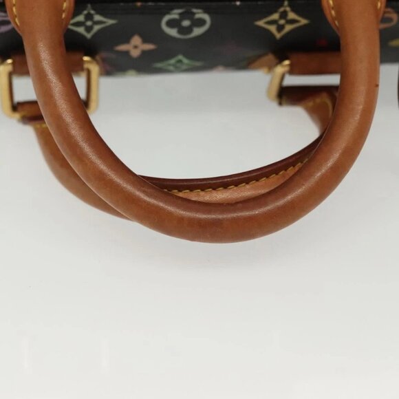 LOUIS VUITTON Monogram Multicolor Speedy 30 Hand Bag Black M92642 LV Auth fm4819 - Picture 8 of 16